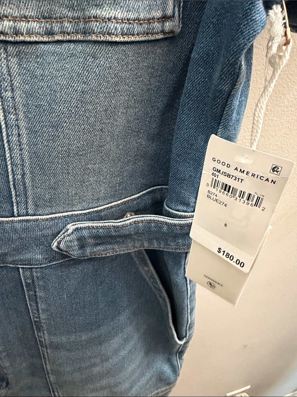 NWT Good American Denim Jumpsuit - Picture 4 of 15